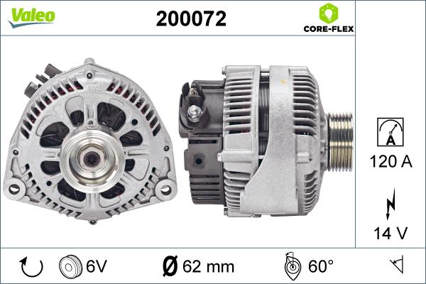 Valeo 200072 - Feu arrière cwaw.fr