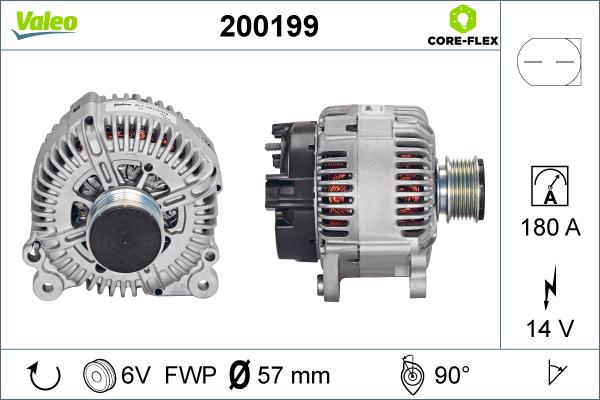 Valeo 200199 - Alternateur cwaw.fr