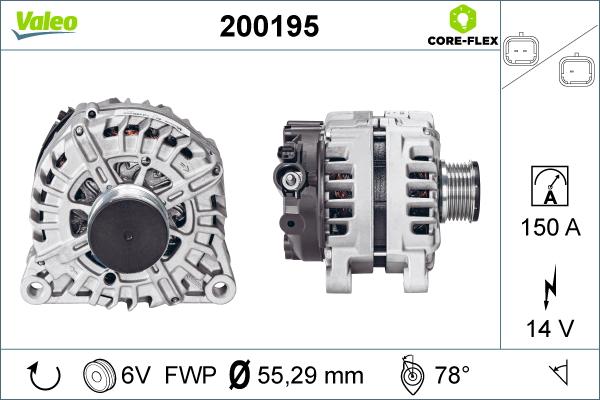 Valeo 200195 - Alternateur cwaw.fr