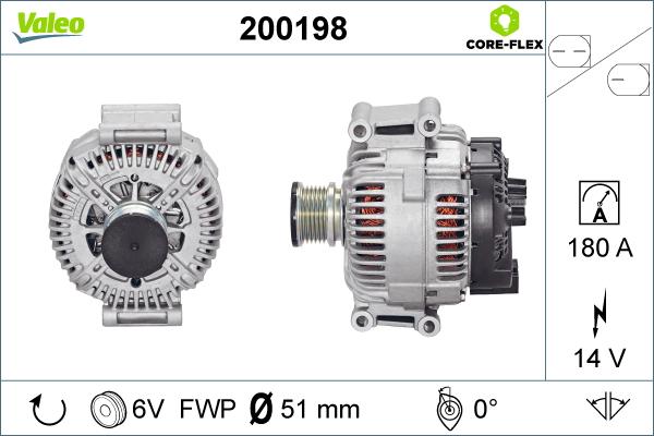 Valeo 200198 - Alternateur cwaw.fr