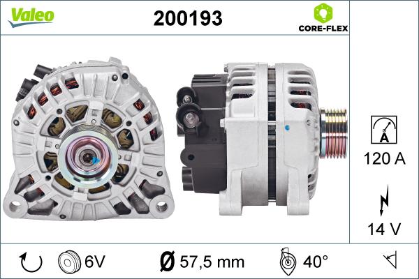 Valeo 200193 - Alternateur cwaw.fr