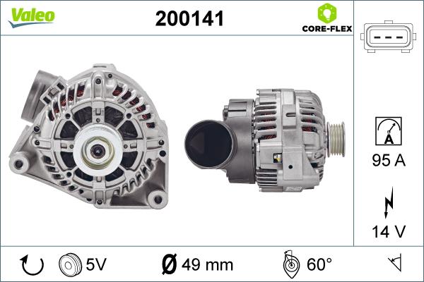 Valeo 200141 - Alternateur cwaw.fr