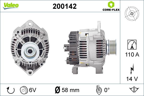 Valeo 200142 - Alternateur cwaw.fr