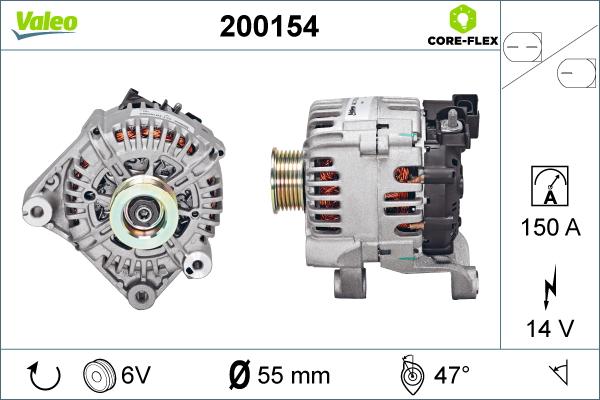 Valeo 200154 - Alternateur cwaw.fr