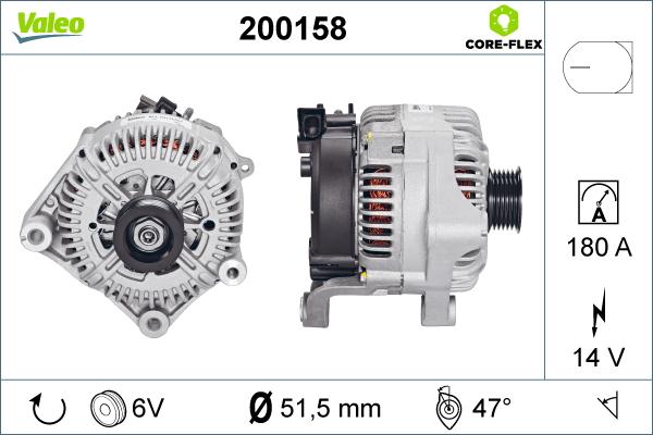 Valeo 200158 - Alternateur cwaw.fr