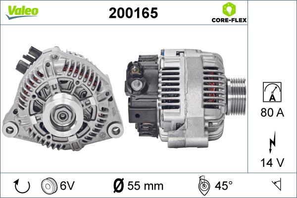 Valeo 200165 - Alternateur cwaw.fr