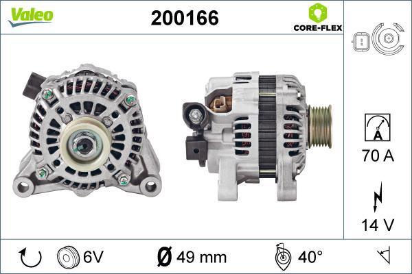 Valeo 200166 - Alternateur cwaw.fr