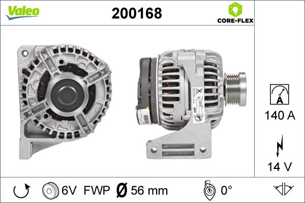 Valeo 200168 - Alternateur cwaw.fr