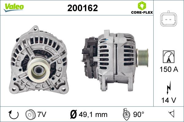 Valeo 200162 - Alternateur cwaw.fr