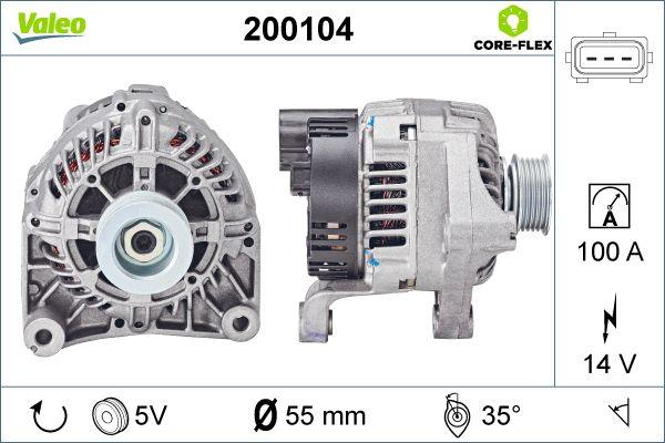 Valeo 200104 - Alternateur cwaw.fr