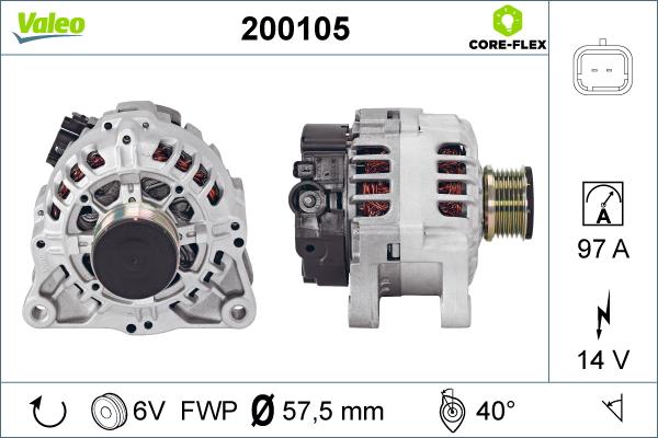 Valeo 200105 - Alternateur cwaw.fr