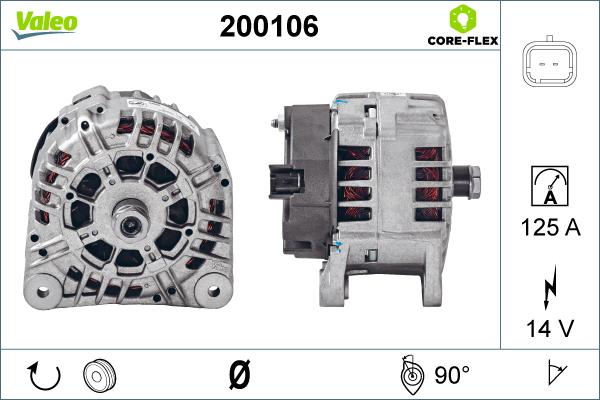 Valeo 200106 - Alternateur cwaw.fr