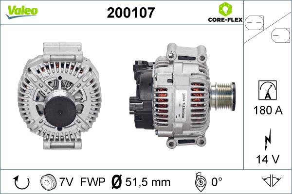 Valeo 200107 - Alternateur cwaw.fr