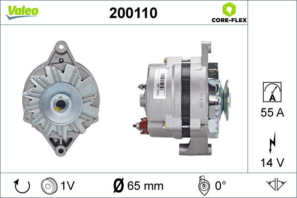 Valeo 200110 - Alternateur cwaw.fr