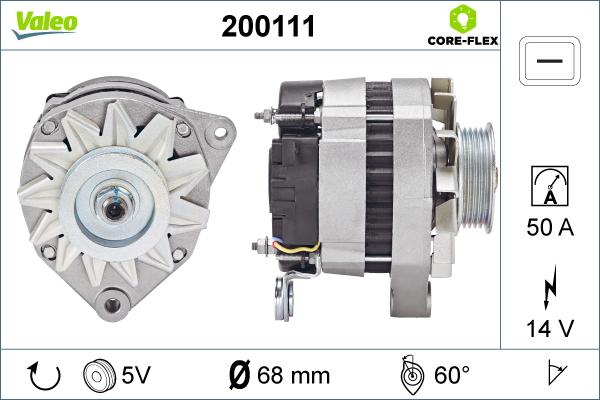 Valeo 200111 - Alternateur cwaw.fr