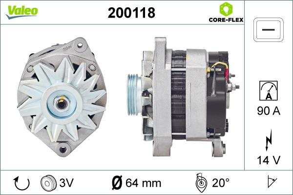 Valeo 200118 - Alternateur cwaw.fr