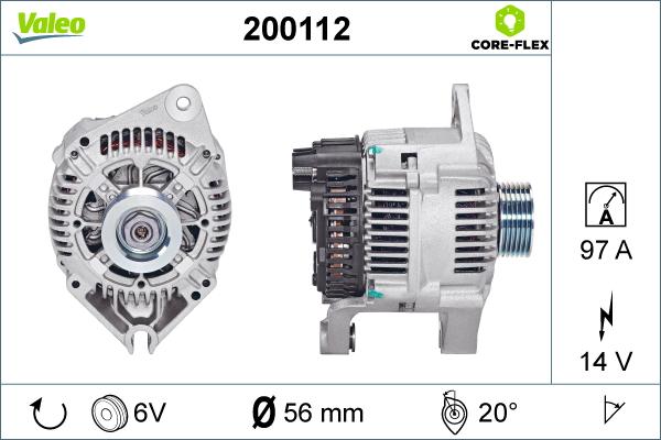 Valeo 200112 - Alternateur cwaw.fr