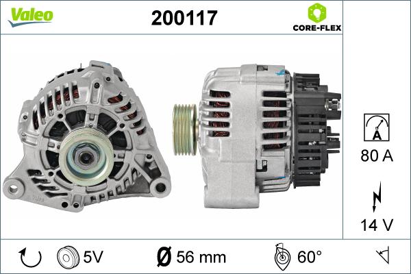 Valeo 200117 - Alternateur cwaw.fr