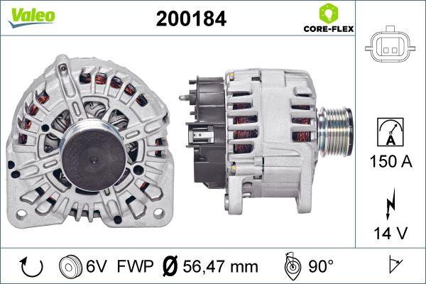 Valeo 200184 - Alternateur cwaw.fr