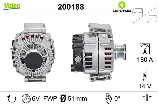 Valeo 200188 - Alternateur cwaw.fr