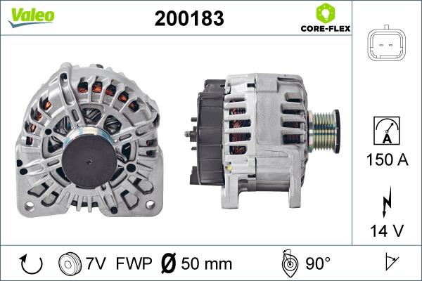 Valeo 200183 - Alternateur cwaw.fr