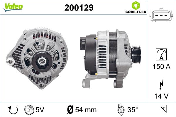 Valeo 200129 - Alternateur cwaw.fr