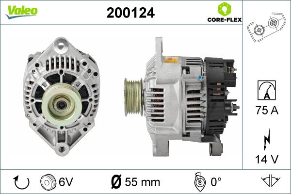 Valeo 200124 - Alternateur cwaw.fr