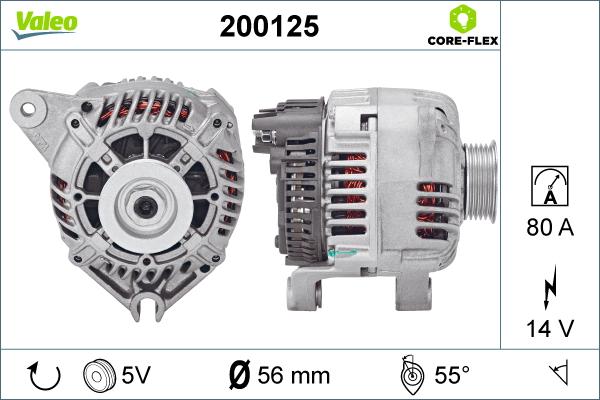 Valeo 200125 - Alternateur cwaw.fr