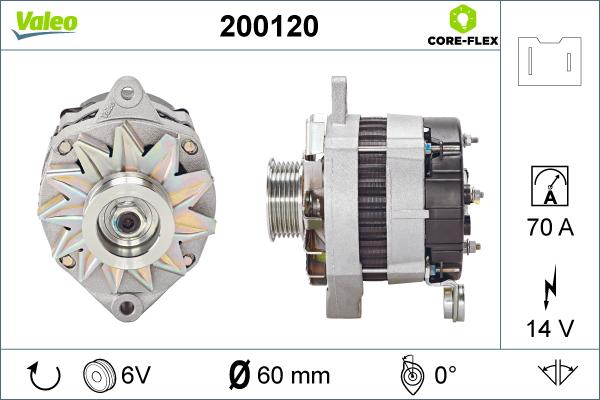 Valeo 200120 - Alternateur cwaw.fr