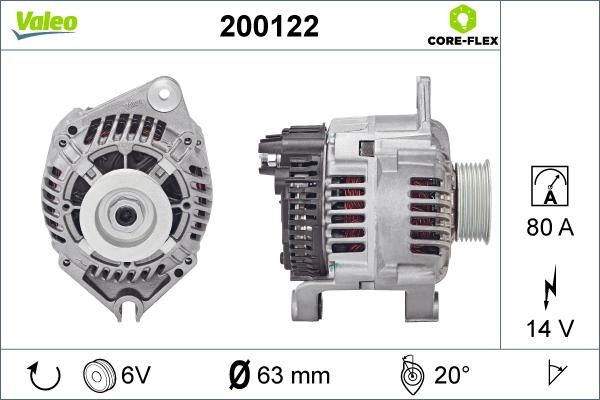 Valeo 200122 - Alternateur cwaw.fr