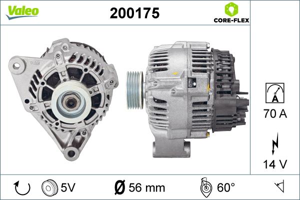 Valeo 200175 - Alternateur cwaw.fr