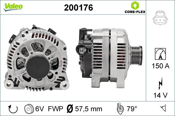 Valeo 200176 - Alternateur cwaw.fr