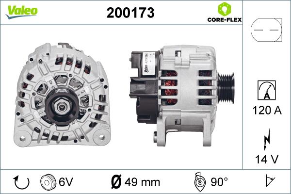 Valeo 200173 - Alternateur cwaw.fr