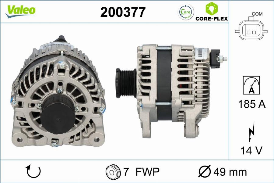 Valeo 200377 - Alternateur cwaw.fr