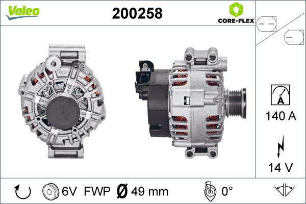 Valeo 200258 - Alternateur cwaw.fr