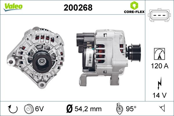 Valeo 200268 - Alternateur cwaw.fr