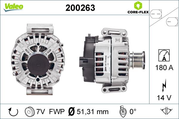 Valeo 200263 - Alternateur cwaw.fr