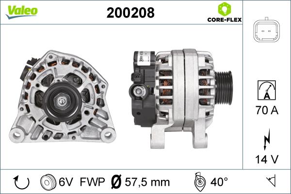 Valeo 200208 - Alternateur cwaw.fr