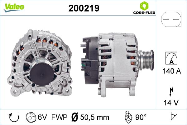 Valeo 200219 - Alternateur cwaw.fr