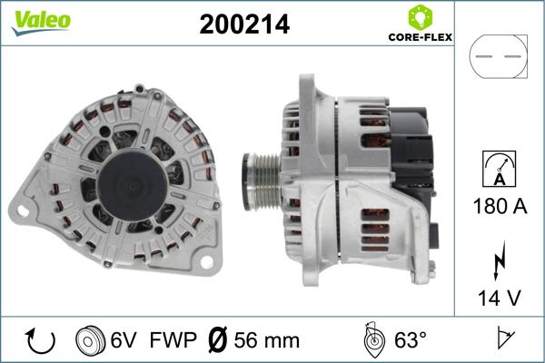 Valeo 200214 - Alternateur cwaw.fr