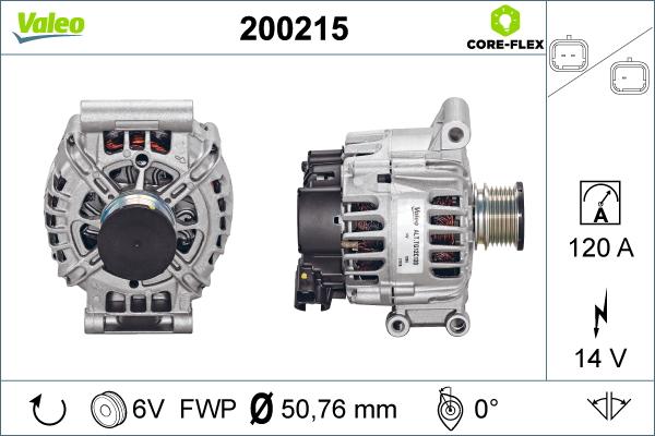 Valeo 200215 - Alternateur cwaw.fr