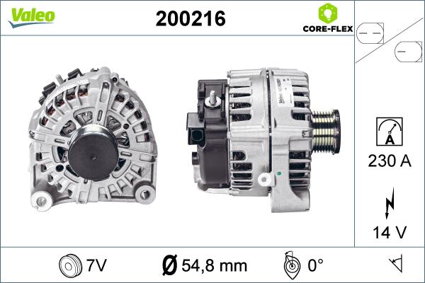 Valeo 200216 - Alternateur cwaw.fr