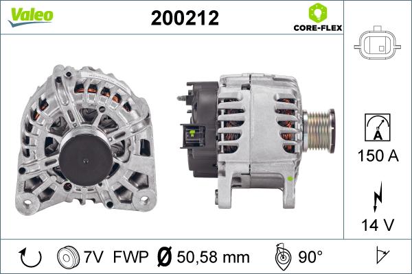 Valeo 200212 - Alternateur cwaw.fr