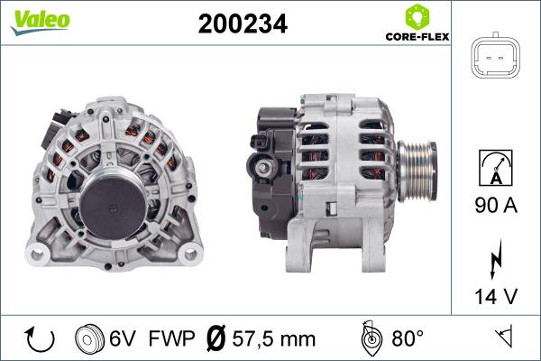 Valeo 200234 - Alternateur cwaw.fr