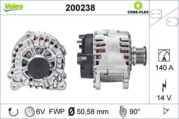 Valeo 200238 - Alternateur cwaw.fr