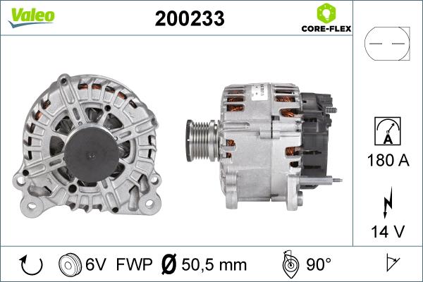 Valeo 200233 - Alternateur cwaw.fr