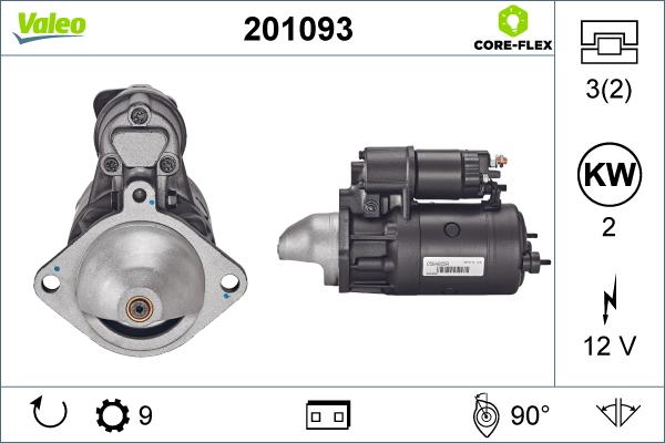 Valeo 201093 - Démarreur cwaw.fr