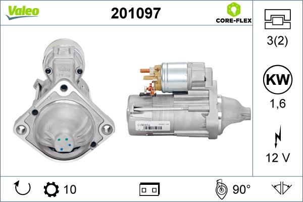 Valeo 201097 - Démarreur cwaw.fr