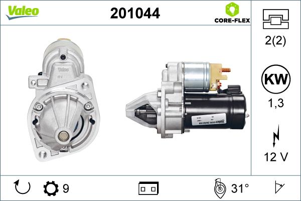 Valeo 201044 - Démarreur cwaw.fr