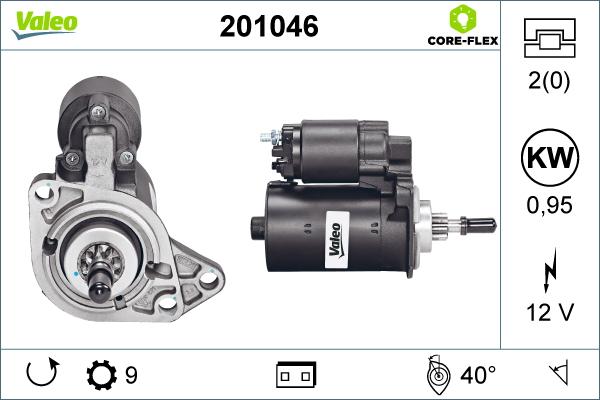 Valeo 201046 - Démarreur cwaw.fr